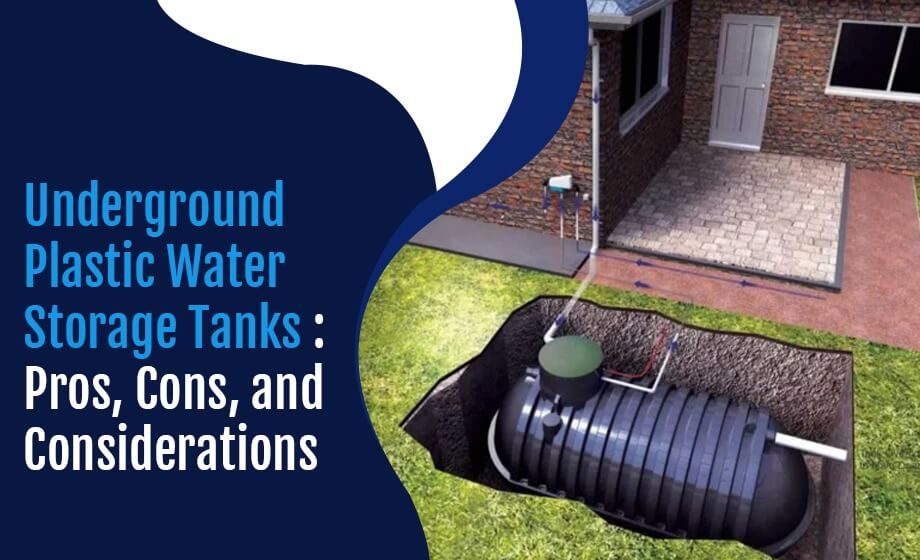 Underground plastic storage tanks